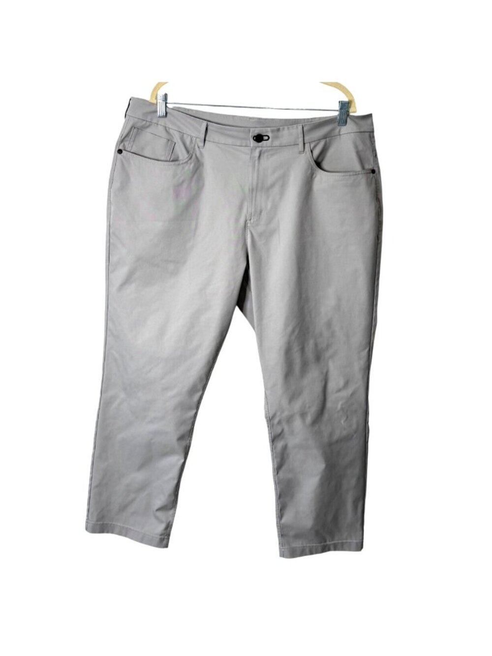 Public Rec Mens Size 40x28 Performance Pants Chino Grey Golf
